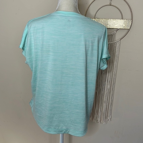 adidas • essentials climalite 3 stripe activewear tee - Picture 2 of 10